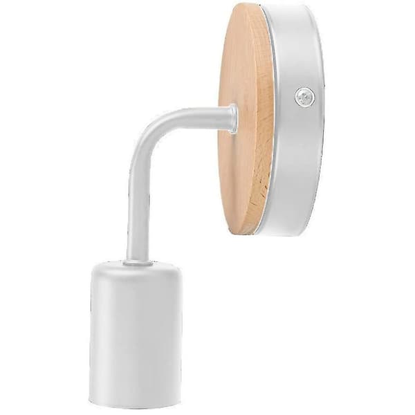 Smidde jern enkel vegglampe, vegglampe, hvit
