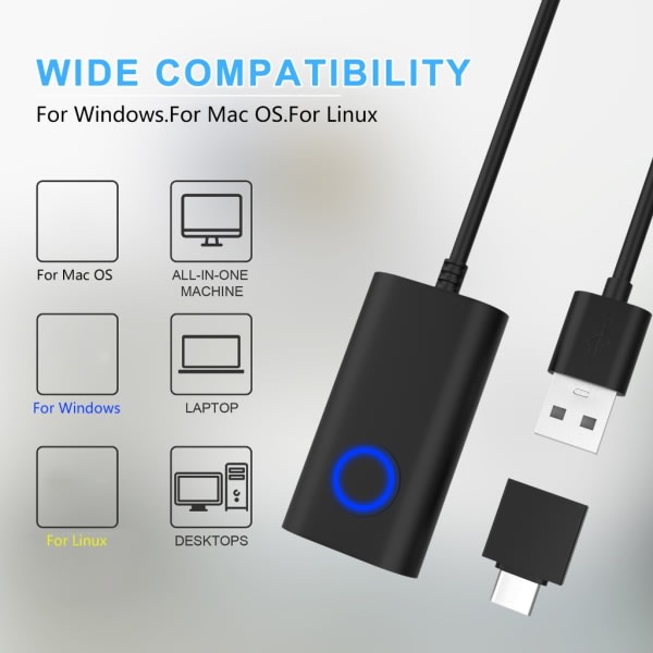USB-hiiren liikutin satunnainen liike, päälle/pois-painike pitää tietokoneen hereillä, ohjainvapaa