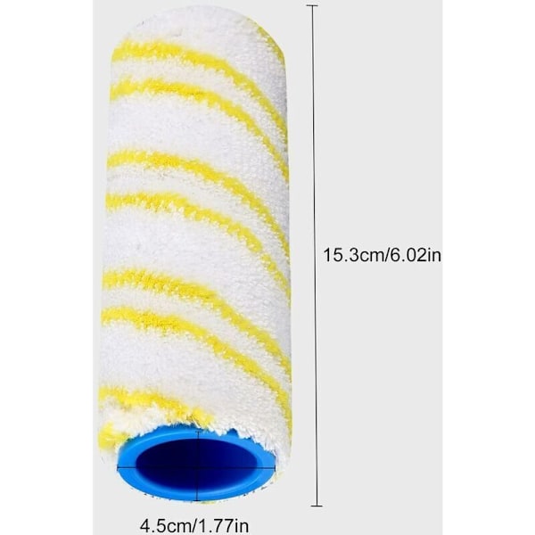 Erstatningsruller, Karcher FC7 FC5 FC3D FC3 Erstatningsruller (4 gule stykker)..DEBUNS