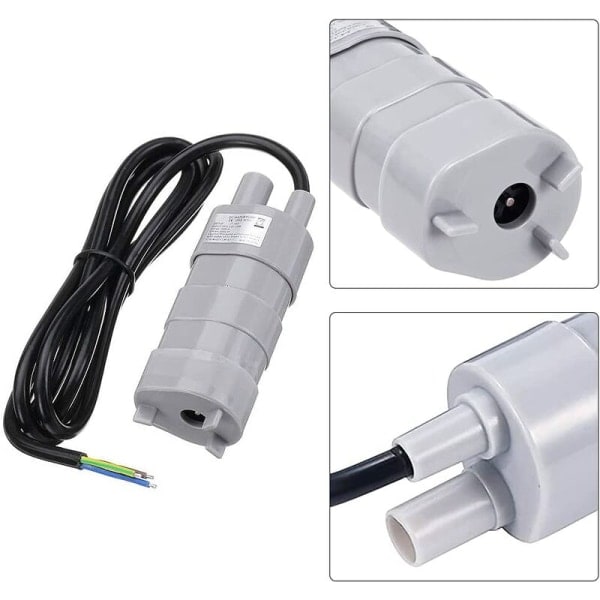 Dr?nkbar pumpe, DC 12V h?gfl?desvannpumpe, dr?nkbar pumpe, ferskvannpumpe, b?tpumpe for bobil, damm, akvarium, dusj, hage, 840L/H