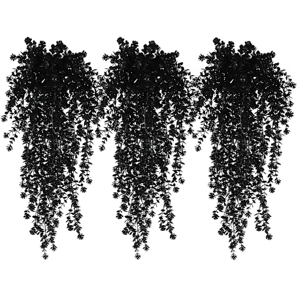 69 mesh eukalyptus kamelia vin efeu blandet farve simulering grøn plante pengeblad vægophæng lille lotus White