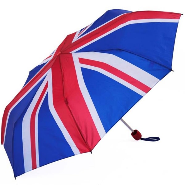 X-Brella Union Jack -taitettava sateenvarjo Yksi koko Punainen/Valkoinen/Sininen Punainen/Valkoinen/Sininen Yksi koko