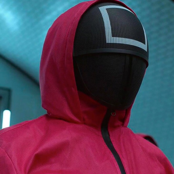TG Squid Game, Maskeradesmaske - Kvadrat Sort