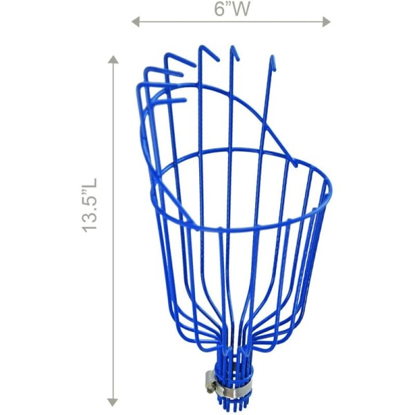 Fruktplukker, lett og justerbar med kurv (stang ikke inkludert)