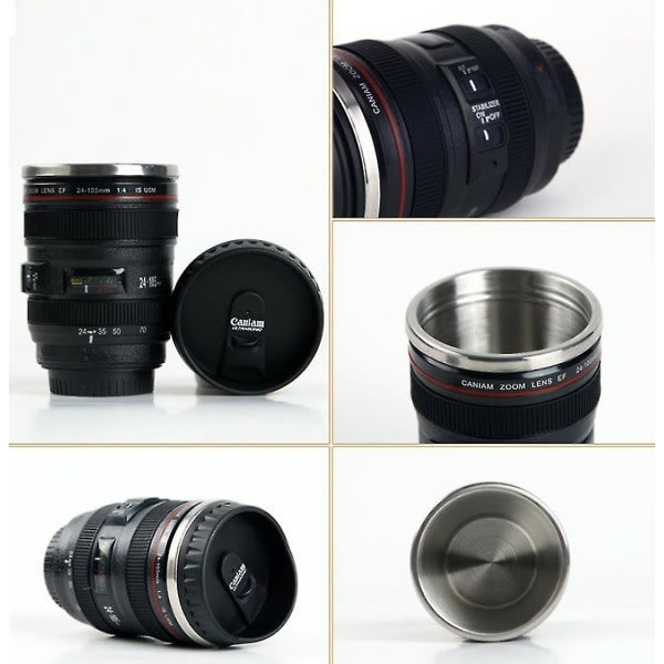 Kaffemugg, kameralinsdesign 400 ml Creative Lens dricksmugg