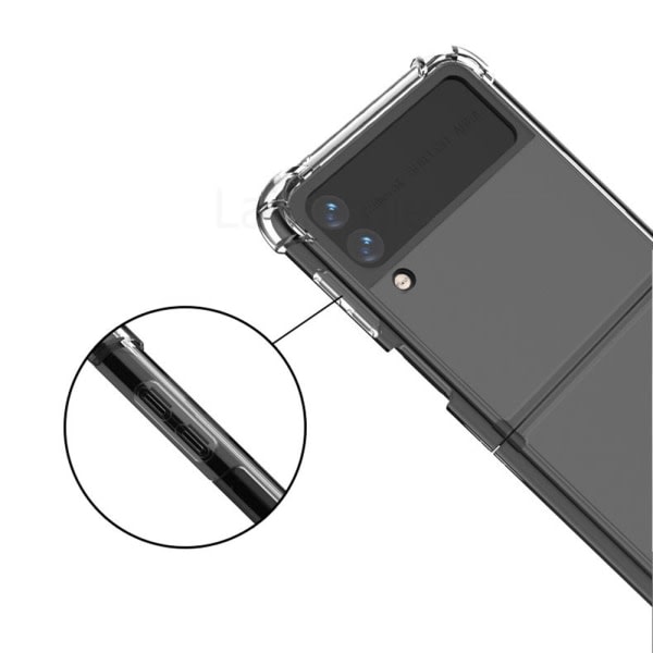 TG Samsung Galaxy Z Flip 3 - Skyddande FLOVEME SKAL läpinäkyvä