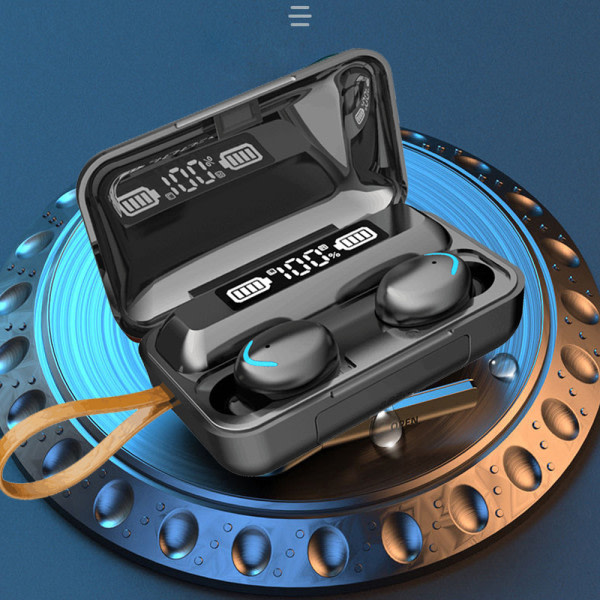 TG Trådlösa Bluetooth 5.1 IPX5 Hörlurar Latch-svart