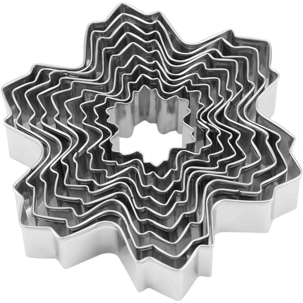 Galaxy Snowflake Cookie Cutter Set Cookie Cutter i rostfritt stål molds