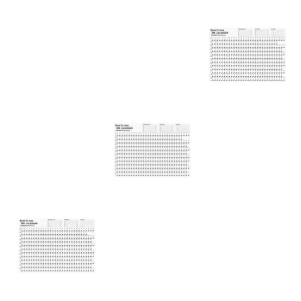 1/2/3 Årlig kalenderplanerare Hängande planeringskalender för hemmet 3-pack