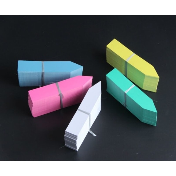 Små Sukkulentetiketter Plastblomkruka Etiketter Ettords Etiketter Mini Krukväxt Etiketter (15x2,5 cm Tio Färger Valfri), HANBING