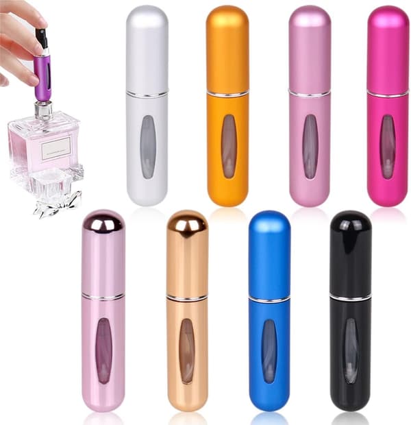 (8-pack, 5 ml) Atomizer Resestorlek - Hög kvalitet - Hållbar - Praktisk