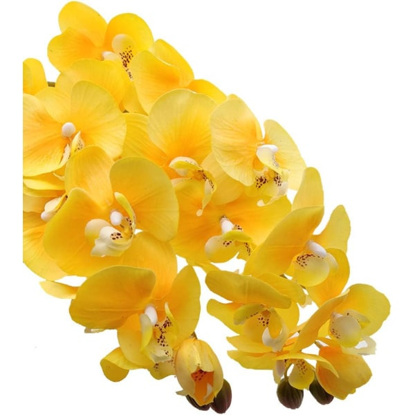 2 stk. Kunstige Orkide Stængler Real Touch Orkide Højde Falsk Phalaenopsis Blomst Kunstig Blomst til Hjem Bryllup Blomsterdekoration