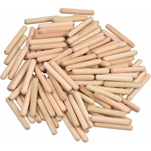 400 stk. treplugger 8 mm x 40 mm - solide bøkeplugger ideelle for trefresebits - egnet for boremal/boreguide