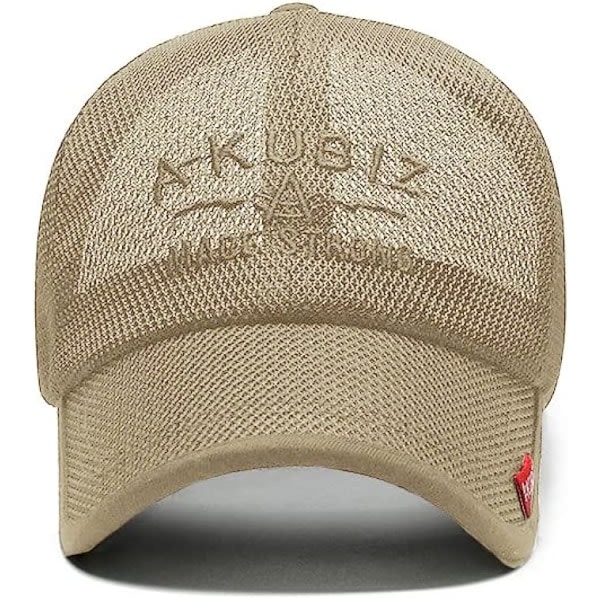 Galaxy Cap Herr Sommersport Mesh Cap Dame Justerbar Pustende Hurtigtørkende (khaki) Khaki