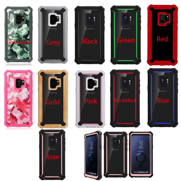 TG Professionellt ARMY Skyddsfodral för Samsung Galaxy S9 Kamouflage Rosa