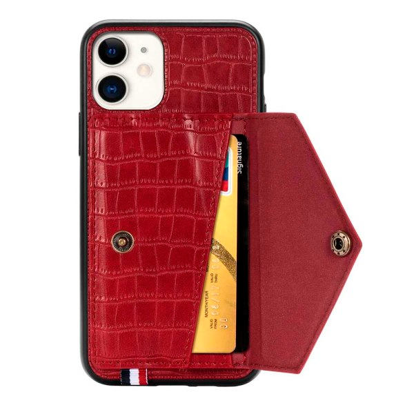 TG Praktisk Beskyttelsesetui med Kortholder - iPhone 11 Sort