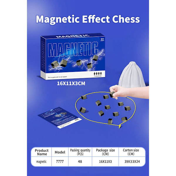 Magnetic Chess Game - Magnetic Chess Puzzle Strategy Game - Christmas Gift