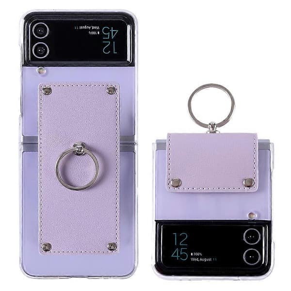 Telefonfodral Ring Spänne För Samsung Galaxy ZFlip4 Telefonfodral Telefonfodral Ring Spänne Plast-yux