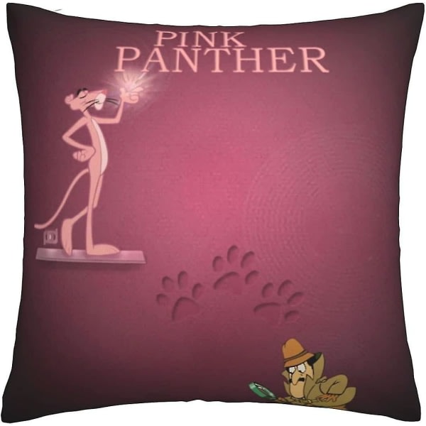 Pink Panther Pehmeä Tyynynpäällinen 45 x 45 cm Neliömäiset Tynynpäälliset Mukavat Koristeelliset Tynynpäälliset Luksus Tynynpäälliset Sovalle Makuuhuoneelle Inv