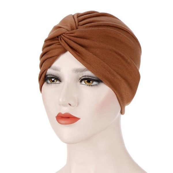 TG Kvinners Turban Wrap Chemo Caps Hijab Hatt Bandana Hodeplagg (2-pak)