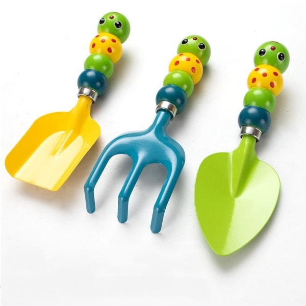 Kratta, hållbar blomkruka spade, 3-pack mini spadar, mage och järn trädgårdsredskap
