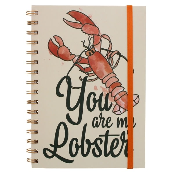 Friends You´re My Lobster -muistikirja A5 Musta/Punainen Musta/Punainen A5