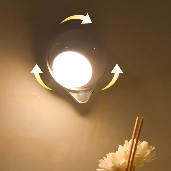 Nattljus LED mänskligt intelligent avkänningsljus varmvitt (2)