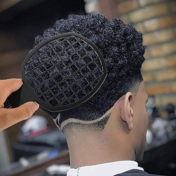 TG 2-pack Twist Comb Curl Comb Twist Brush Afro Curl Comb Twist Hair Coils Kamverktyg för naturligt hår (svart)
