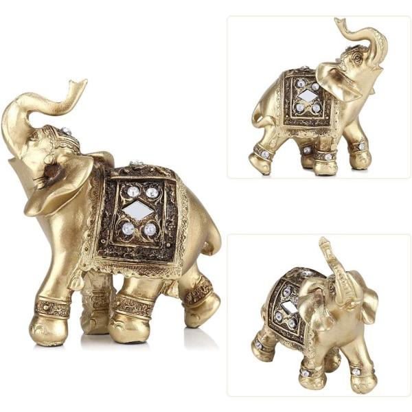 Galaxy Elefanttistatuette Onnen Onnen Elefanttistatuette Työpöydän Koriste Syntymäpäivälahja 9*9cm s