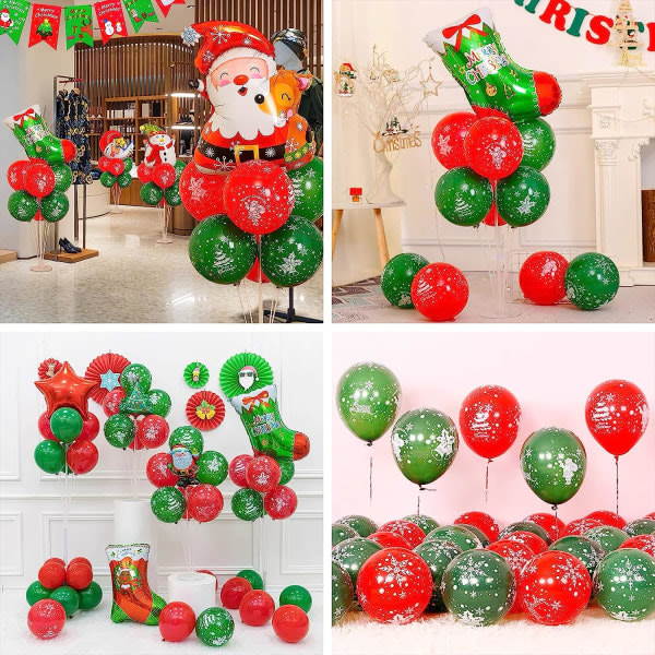 Julballonger, tryck för juldekoration