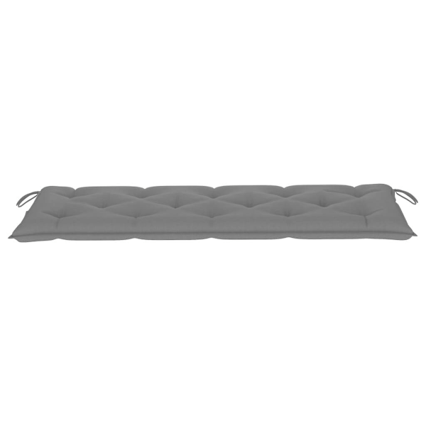 vidaXL Havebænk Pude Grå 150x50x7 cm Oxfordstof Grey grå