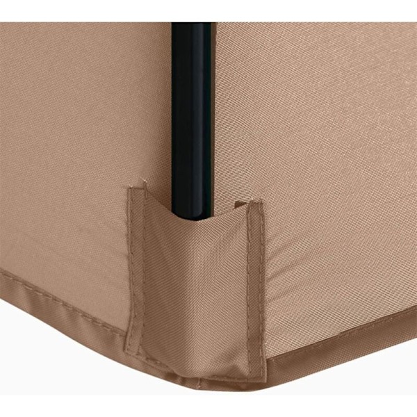 Memkey Parasol Udskiftningsbetræk, 8 Ribber, 3 m, Vandtæt, UV-Resistent, Udskiftningsstof, Beige