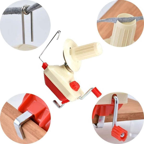 Garnbold-Vinder Hånddrevet Uldvinder Holder til Swift Garn Fiber String Bold
