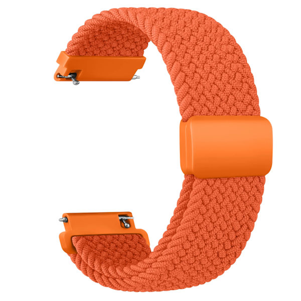 20mm Flätad Sololoop för Garmin Vivoactive 5/3/3 Music Armband för Garmin VivoMove3/Trend/Sport Venu SQ/SQ2/2plus Rem Orange Gul Orange yellow 20mm