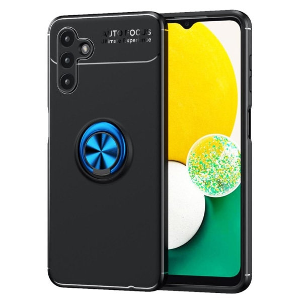 Samsung Galaxy A13 5G / A04s 4G TPU-etui med Finger Ring - Sort Sort