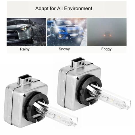 D1S 12V 6000K 35W Xenon Bulb – Strong White Light – 2-pack – Durable and Shockproof – 7600 Lumen/set