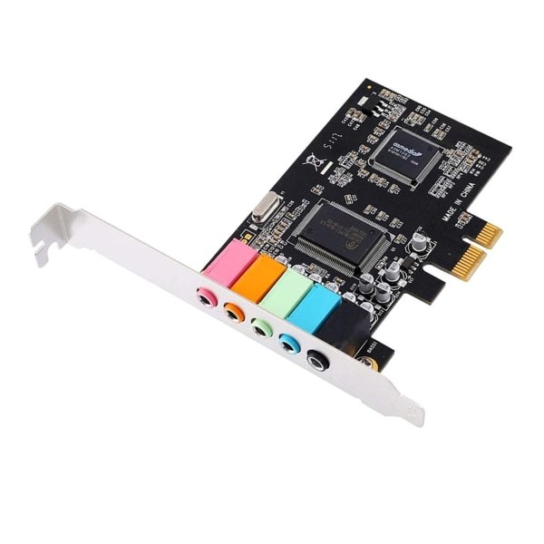 PCI-E äänikortti 5.1 6-kanavainen CMI8738 sirusetti Audios Digital Desktop PCI-E-kortti