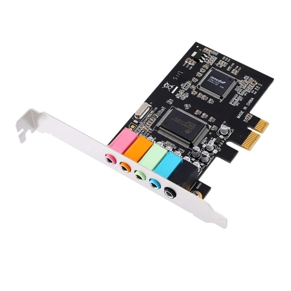 PCI-E Ljudkort 5.1 6-kanals CMI8738 Chipset Audios Digital Desktop PCI-E-kort