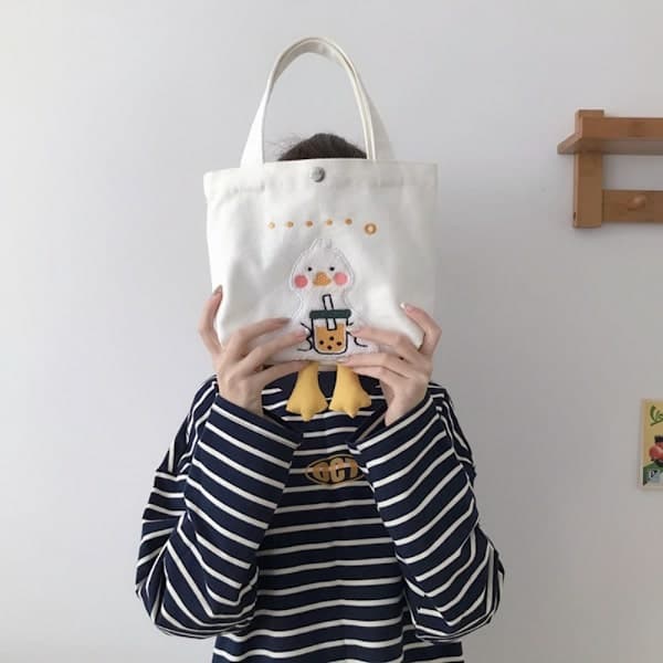 Canvasväska Shoppingkassar DDD D D—yux D D
