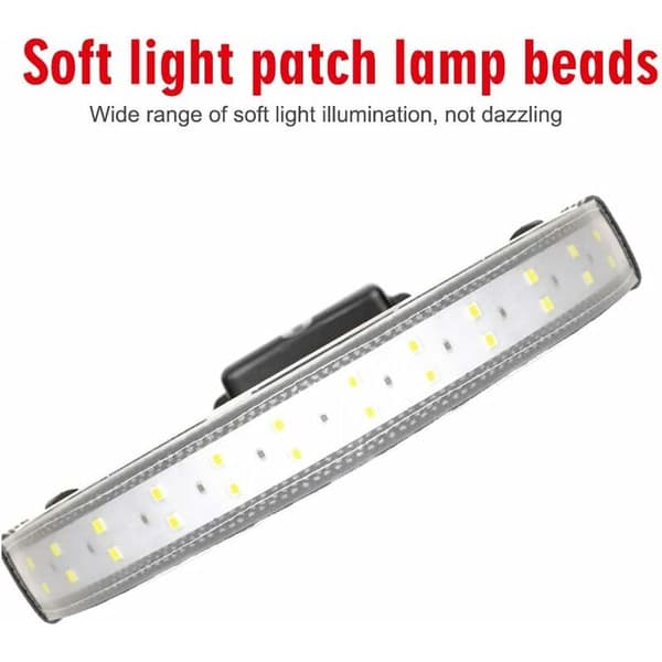 LED Hodelykt, 350 Lumen, Vanntett Bred Lysstråle med Hodebånd 3 Moduser for Utendørs, Løping, Fotturer