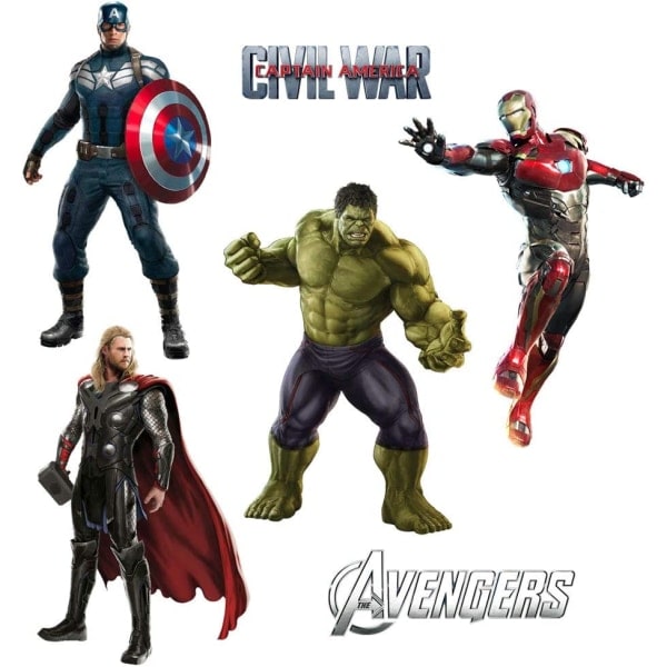 Superhero Wall Stickers 3D Moving Wall Stickers Decoration