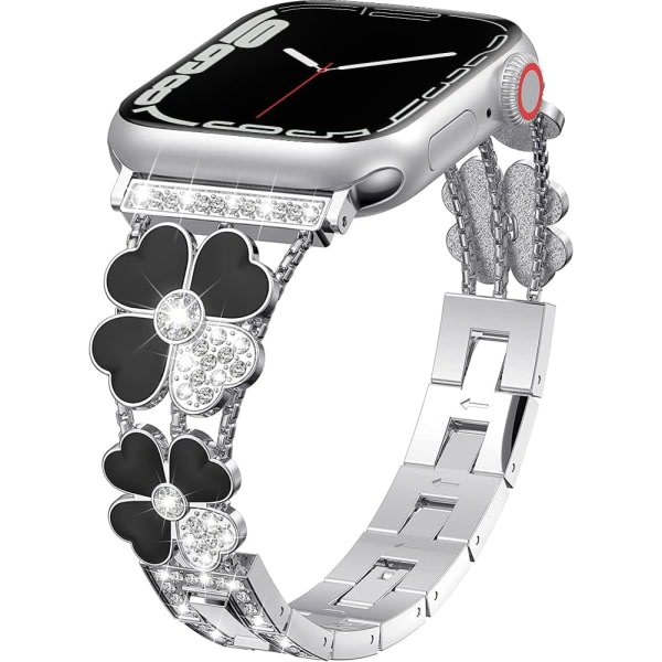 Bånd kompatibel med Apple Watch 38/40/41 mm Sølv