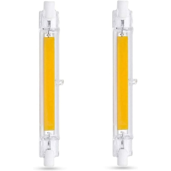 Hög effekt 118MM 10W 220V varmvit glasrörspotlight för vägglampa / golvlampa, för vardagsrum, sovrum, badrum