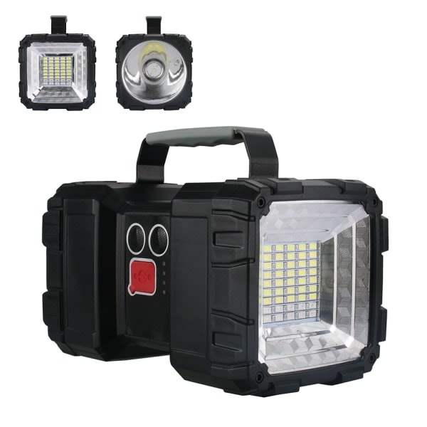 Kraftfuld lommelygte 10000mAh genopladelig LED-lommelygte med dobbelt lys