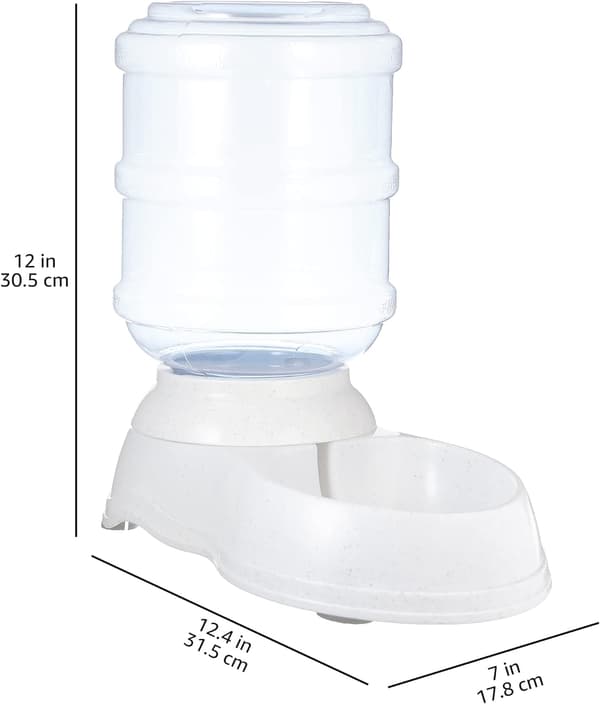 Vattendispenser, lämplig för katter och hundar, liten, transparent, husdjursvattendispenser