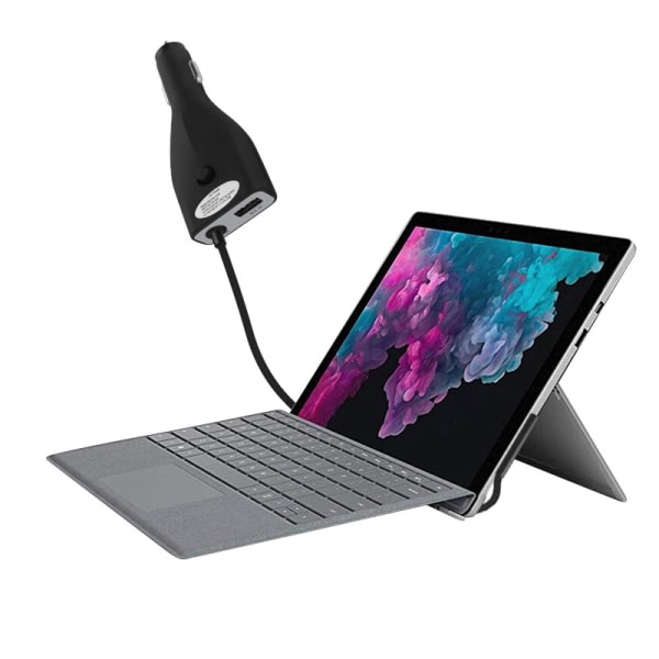 Surface Pro billaddare, 42w 12v 2.58a power för Microsoft Surface Pro 3 Pro 4 Pro 5 Pro 6 Surface Go