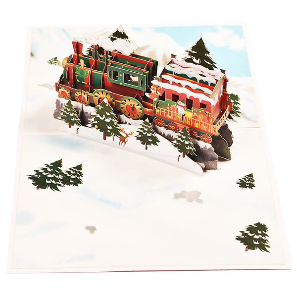 Galaxy Christmas Pop Up Card - 3D-f?delsedagskort, julkort (jul?g)