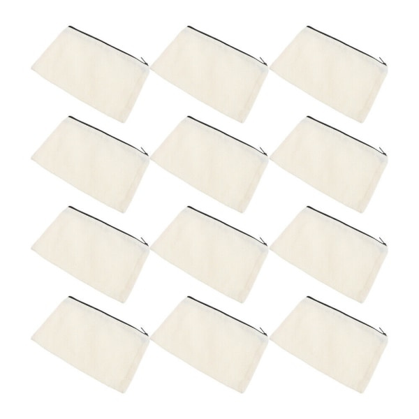 12 kpl Sublimointi Kosmetiikkipussi Canvas Matkakäyttöön Tyhjä Meikkipussi DIY-kotelo