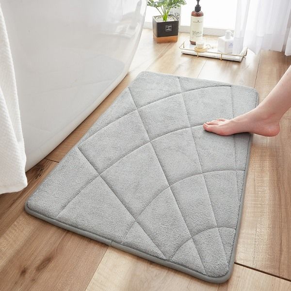 Minnesskum absorberande halkfri dörrmatta (brun, 50*80CM)