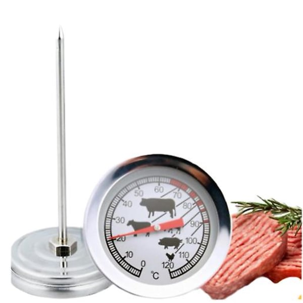 Matlagningstermometer Kjøkkentermometer Mattemperatur Grilltermometer i rustfritt stål